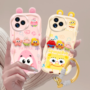 Cute 3D Plushie Silicone Case for Redmi K80 pro Phone Cover Full Lens Protection Anti-Fall Soft Shell for Women Simple Design