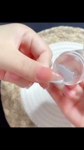 เพ้นท์เล็บ เฟร้นท์ปลายเล็บ สีขาว French nail แม่พิมพ์ซิลิโคนใส ขนาดใหญ่ ตกแต่งเล็บ 1 ชุด, DIY เกาหลี, ดูดี