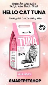 Thức Ăn Cho Mèo Hello Cat Dry Cat Food Nhiều Mùi Vị Bao Xá 5Kg