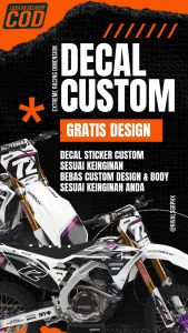 DECAL STICKER KLX GORDON 150 CUSTOM DESIGN FULL BODY 11\nDECAL STICKER CRF 250 450 CUSTOM DESIGN FULL BODY\nDECAL STICKER CRF 150 CUSTOM DESIGN FULL BODY 33