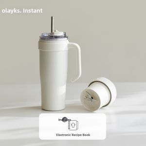 Olayks | Instant Insulation Cold & Heat Retention Large Capacity Juice Blender Stainless Steel Travel Mug
