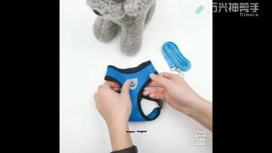 Cat Dog Harness Puppy with Leash Cat Puppy Fashion Harness Mesh Vest + Leash Lead Set