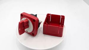 Blue Sea Systems 6004 M-Series ON/OFF Battery Isolator Switch with Locking Key Red