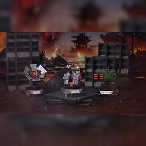 MOTUAN | Solar Anti-Aircraft Defense Cannon Military Assembly Block Model