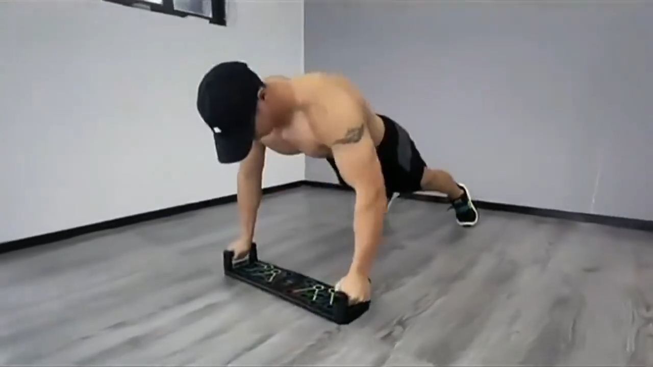 Foldable Push Up Board with Rotating Handles Comprehensive Workout Fitness Training Tool