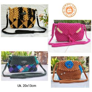 Paket Usaha Tas Rajut Premium Bahan Macrame Tali Kur Model Terbaru Kekinian Tebus Murah 200k