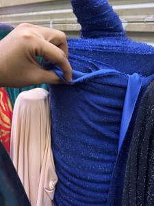 Bahan Kain Spandek Metalik Antik Melar Stretch Limited (Harga Setengah Meter)