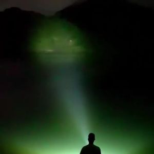 SILVER KNIGHT LED Solar Emergency Rechargeable Search Light with Battery Power Bank for Outdoor Camping Model W5161-1