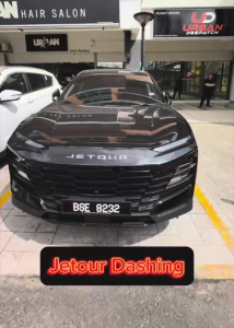 JETOUR Dashing 2025 Injection Door Visor With Stainless Steel Lining / Window Vent Visor Deflectors