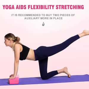 Yoga Block Alas Bantalan Yoga Pilates Fitness Pink EVA Durable Anti Slip