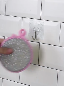 Miếng Rửa Chén 2 Mặt Đa Năng Nhám và Xốp Hình Tròn Rửa Chén - Cọ Xoong Nồi Nhanh Chóng Tiện Lợi.