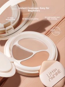 LITTLE ONDINE | Dark Circle Concealing Brightening 3-Color Concealer Compact
