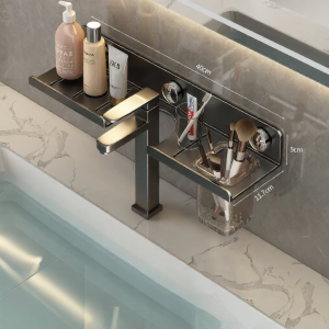 SHENFAN | Suction Bathroom Storage Rack No-drill