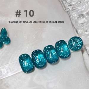 1 Chai Sơn Móng Tay Gel Phản Quang Lấp Lánh Mật Độ Cao 10ml Hiệu Ứng Kim Cương Vỡ Dành Cho Trang Trí Móng Xu Hướng Mới 2025