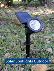 Solar Lawn Light Waterproof Spot Light Outdoor With Switch Garden Lamp Pathway Landscape Lights Lawn Camping Lamps
