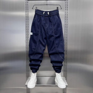 New 2025 Mens Jeans Straight Leg Spring Autumn Casual Versatile Loose Fit Trendy mid Waist Zipper Multiple Pockets Wear Resistant