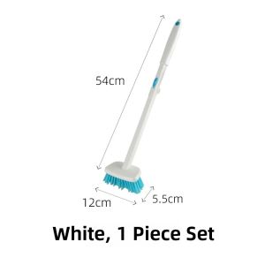 Foldable Long Handle Hard Bristle Floor Brush Bathroom Tile Gap Cleaner Toilet Wall Washing Brush Household Cleaning Tool