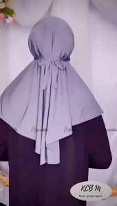 New Hijab Amanda Bergo Lipit Kubus Kerudung Daily Tali Jersey Premium