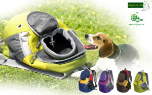 Outdoor Breathable Pet Mesh Backpack Carrier - Large (Ideal for dog/cat below 7kg/15.5lbs) Nylon Durable Travel Bag