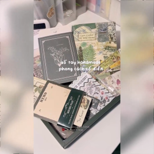 Bộ quà tặng phong cách cổ điển - sổ tay bìa cứng chủ đề vintage siêu cổ điển độc đáo