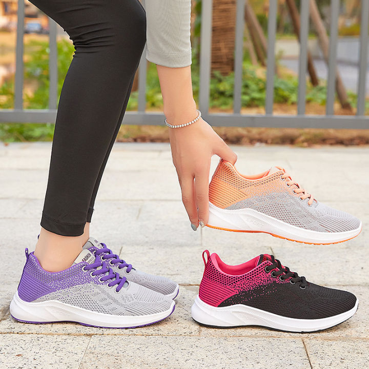 Best Sellers Women Breathable Flat Leisure Sports Running