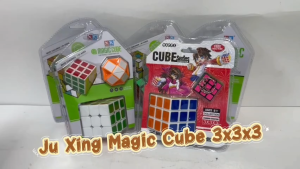 Ju Xing Magic Cube 3x3x3 Stickerless Block Puzzle Speed Cube Colorful Colour Brainstorming Toys (Ready Stock)