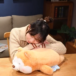 gấᴜ bông chó chiba nằm dài gối ôm ngủ cho bé quà tặng sinh nhật cute K2T4