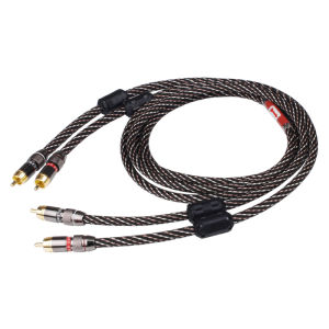YYTCG | YYTCG HIFi Stereo RCA Cáp Âm Thanh 6N OFC Đực Kết Nối Mạ Vàng Cho CD Khuếch Đại 2RCA Đến 2RCA Cáp Âm Thanh