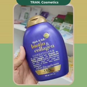 Dầu Xả OGX Biotin & Collagen Cấp Ẩm Cho Tóc Làm Dày Tóc Phục Hồi Hư Tổn Dưỡng Tóc Bồng Bềnh Chắc Khoẻ - TRAN.Cosmetics.