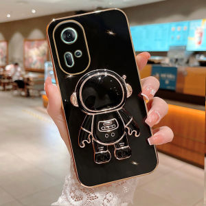 For Infinix GT 20 Pro Case New Fashion 6D Electroplated Soft Shockproof Lens Protector Casing With Astronaut Stand Holder Infinix GT20Pro GT 20Pro GT20 Pro