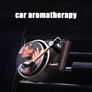 1/3/6/16 Pcs Car Air Outlet Aromatherapy Record Player Style Wind-Powered Rotating Fragrance Tablets Long-Lasting Perfume Smell