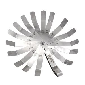 JUSTINLAU 16blade 0.127-1MM Plug Gauge Metric Gap Filing Measuring Tool Used for Engine Valve Adjustment Plug Gauge Valve Gasket