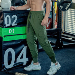 Mens Basketball Sports Pants American Style Elastic Waist Training Trousers Quick Dry Running Pants Thin Autumn Season