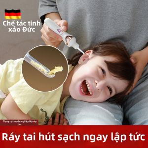 TINGYA | Công Cụ Làm Sạch Tai Điện Tử Đèn LED Đầu Mềm Hút Mạnh An Toàn
