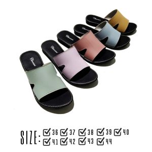 Sandal Wanita Jumbo Bigsize Slop Kokop Slide Flat Kekinian Termurah Anti Slip