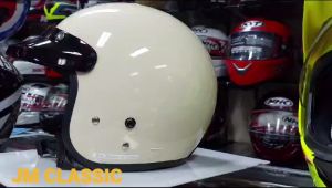 Helm Bogo Classic Jm Merah Marun Free Kaca Datar Terlaris