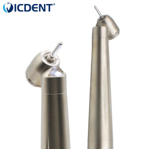 NICEDEN Dental Surgical Handpiece 45 Degree LED Angle Rear Exhaust Push Button High Speed Dentisty Drills Equipment