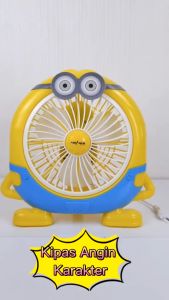 Kipas Angin 8 inch Karakter Minion Advance BF-08A Lucu Dengan 2 Speed Kabel Panjang
