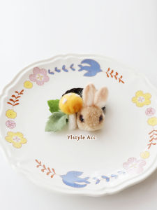 Cute Rabbit Felt Hair Ties for Women Sweet Style Hair Bands Hair Accessories No Damage to Hair Tail Hair Bands Hair Ropes