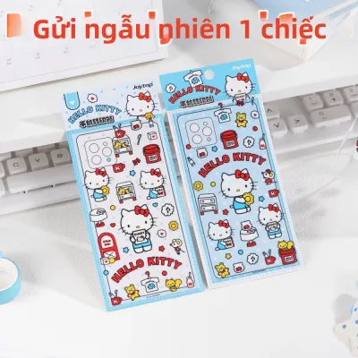Sanrio Hello Kitty Kawaii PVC Dán Chống Thấm Nước Chuyển Đề Can Cho Hành Lý Mũ Bảo Hiểm Ốp Điện Thoại 18Cm Đồ Chơi Dán Trang Trí