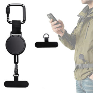 Retractable Anti Theft Phone Holder Outdoor Case for IPhone 17 Air 16 E 15 14 13 12 Pro Max Plus Phone Cover Anti-lost Lanyard