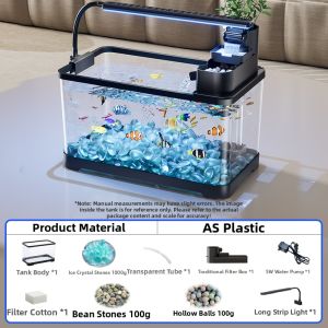 HUICHONG | Aquarium Filter And Aerator Mini Eco-scene Desktop Home