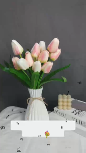 ELEGANT REALISTIC 7 HEADS TULIPS FLOWER ARTIFICIAL DECORATION (SC -057)