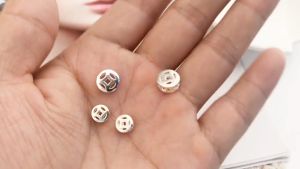[HCM]Charm S925 hình đồng tiền xỏ ngang 8mm - NQ Jewelry