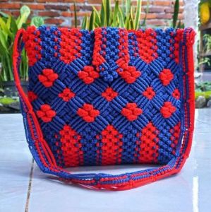 Tas Rajut Tali Kur Besar Tali Panjang Model Terbaru Sling bag Talikur Motif Bunga Melati Tas Rajut Wanita Model Kekinian