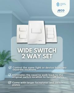 Focus Wide Switch 2-way Set: Home Automation Control Simplified