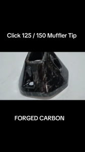 Click 125/150 V2 V3 Forged Carbon Muffler Tip | Exhaust Tail Cover