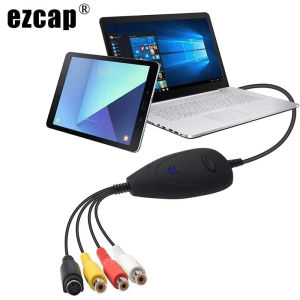 EZCAP172 USB Audio Video Capture Card Grabber Convert Analog Video for VHS 8MM DVD Player Video Camera Recorder for Win7/8 Win10