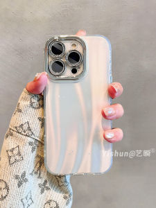 Silver Aurora Meteor Wave PatterniPhoneCase for Apple 16ProMax 15Pro New iPhone17pro Glitter Powder Lens Full Package 14Plus Simplicity 13 Premium Feeling 1 5pm Protective Case