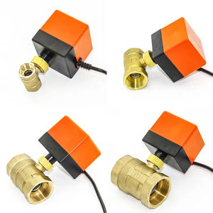 1/2" 3/4" 1" 1-1/4" 1-1/2" 2" Motorized Ball Valve 220V 12V 24V 3-Wire 2 Point Control Brass Electric Ball Valve DN15 DN20 DN25 DN32 DN40 DN50 Motorized Ball Valve